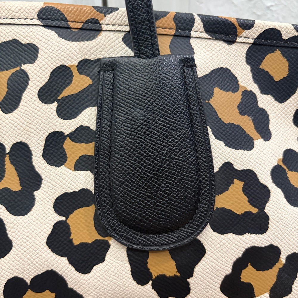 Coach Leopard Print Tote - Black and Tan - Picture 16 of 17